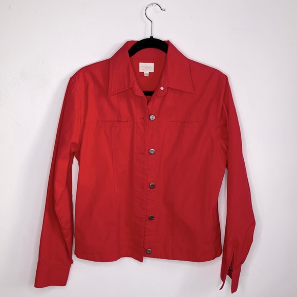 cleo Jackets & Coats Cleo Jacket In Red Size S Poshmark